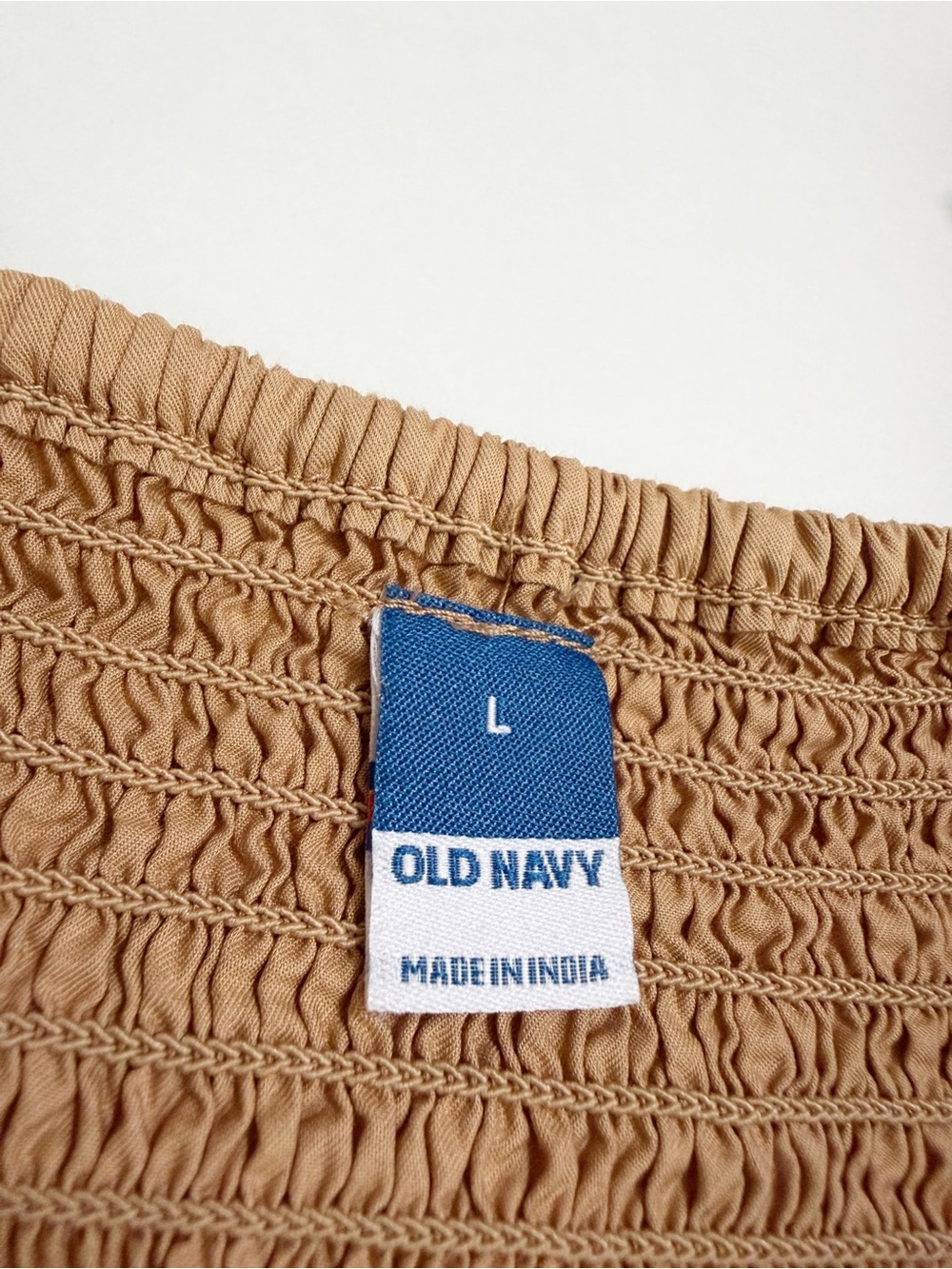 Old Navy Off Shoulder Smocked Poplin Cotton Midi Dress - Picture 12 of 16